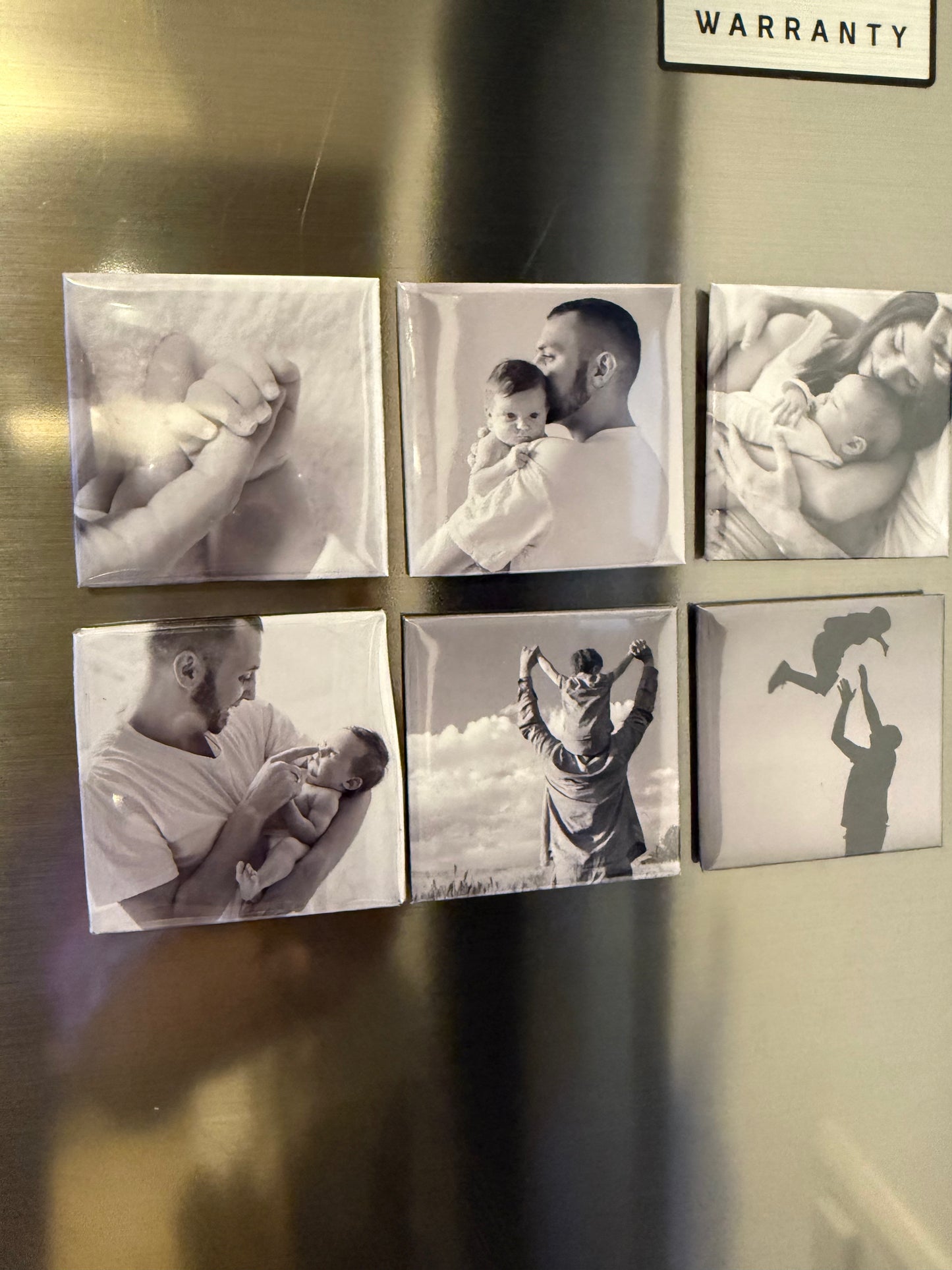 Set of 12 custom photo magnets